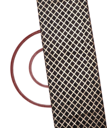 black checks pattern gotta raw silk fabric